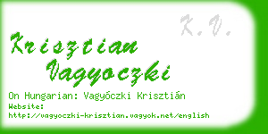 krisztian vagyoczki business card