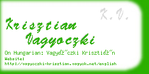 krisztian vagyoczki business card